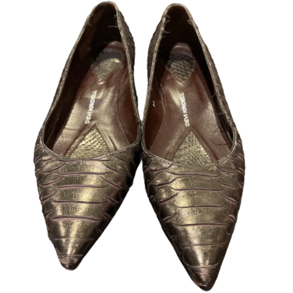Devi Kroell snakeskin flats